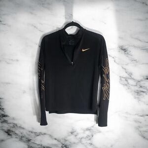 Nike Black Pullover with Gold Details